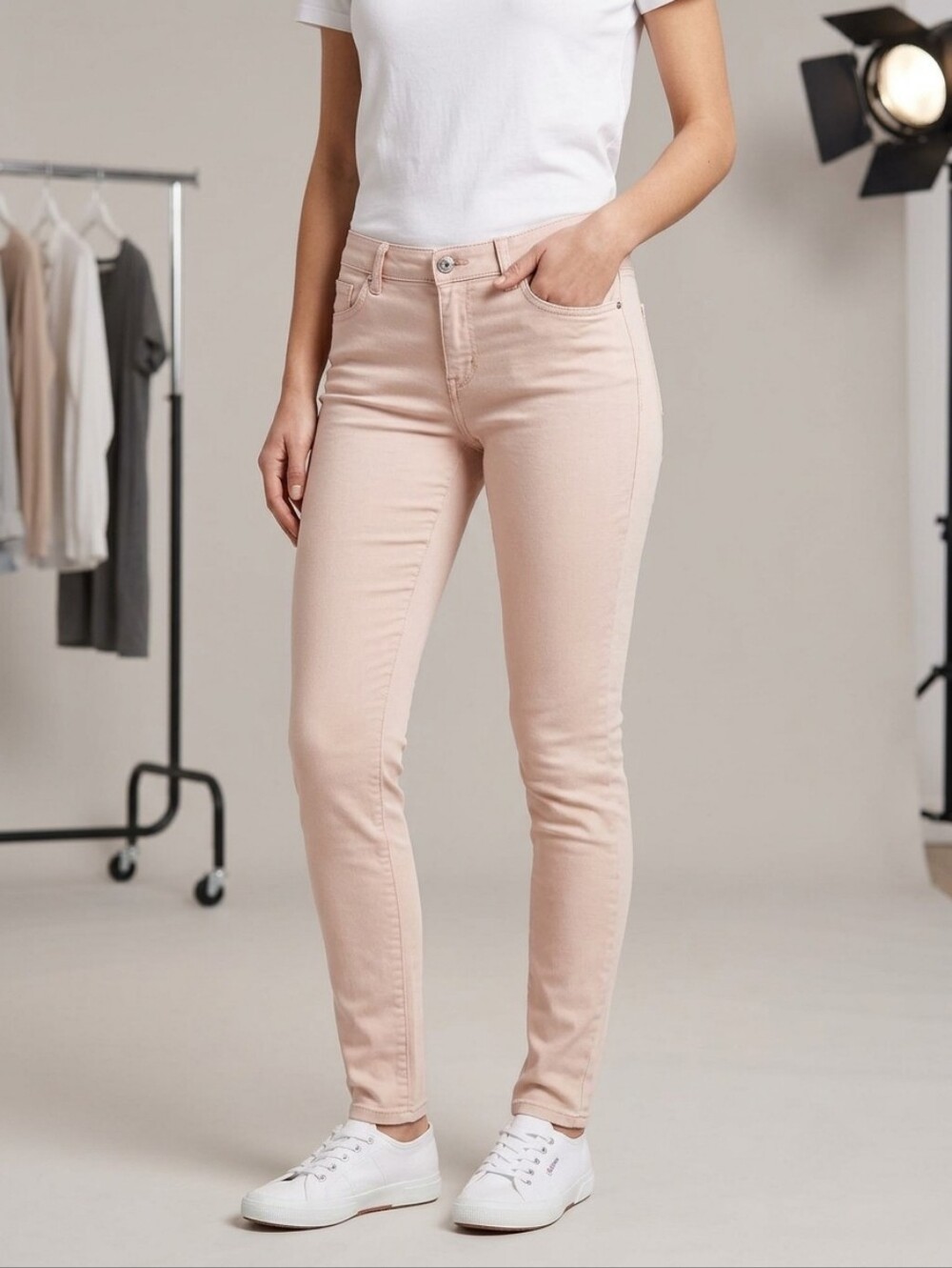 Celebrity Pink Pale Blush Skinny Jeans